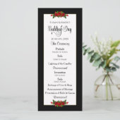 Hochzeits-Programm, Rosen-Sammlung Einladung (Stehend Vorderseite)