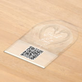 Hochzeits-QR-Code-Acryleinladung Acryleinladungen (Ablage )