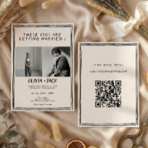Hochzeits-QR-Code-Foto für Kinder, die heiraten