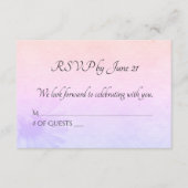 Hochzeits-Rainbow-Daisy-RSVP Einladung (Vorderseite)