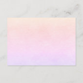 Hochzeits-Rainbow-Daisy-RSVP Einladung (Rückseite)