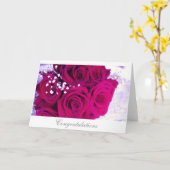 Hochzeits-Rosen Karte (Gelbe Blume)