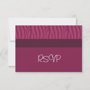 Hochzeits-RSVP mit Himbeer-Motiv RSVP Karte