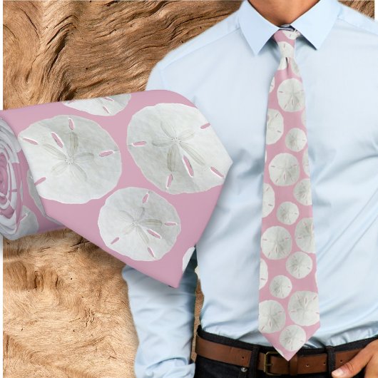 Hochzeits-Sand-Dollar-Herren-RaspberryTie Krawatte