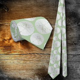 Hochzeits-Sand-Dollar-Sagegrüne Bräutigam-Krawatte Krawatte
