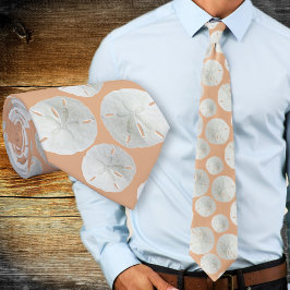 Hochzeits-Sand-Dollar-Tie Coral Orange Krawatte