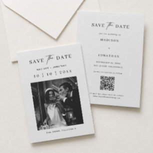 Hochzeits-Save-The-Date-Foto Einladung