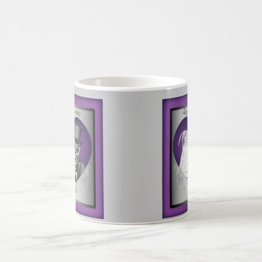 Hochzeits-Schädel Kaffeetasse (Mittel)