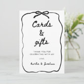 Hochzeits-Schild für Karten und Geschenke (Stehend Vorderseite)