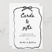 Hochzeits-Schild für Karten und Geschenke (Vorne/Hinten)