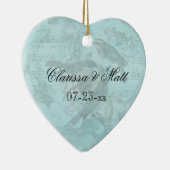 Hochzeits-Singvogel-kundenspezifische Keramikornament (Rechts)