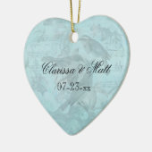 Hochzeits-Singvogel-kundenspezifische Keramikornament (Links)