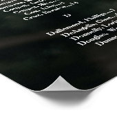 Hochzeits-Sitzplan-Tafel mit Foto Poster (Ecke)