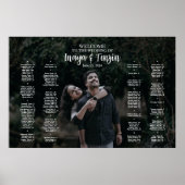 Hochzeits-Sitzplan-Tafel mit Foto Poster (Vorne)