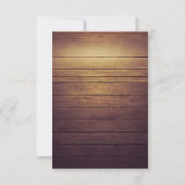 Hochzeits-Sitzplatz-Tischnummer-Mason-Glas-Licht Einladung (Rückseite)