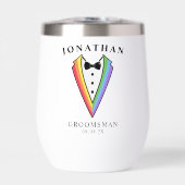 Hochzeits-Smoking personalisiert Paten Thermal-Wei (Vorderseite)