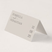 Hochzeits-Soft-Beige-QR-Code-Playlist (Rückseite)