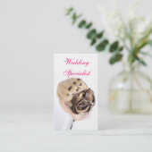 Hochzeits-Spezialist Visitenkarte (Stehend Vorderseite)