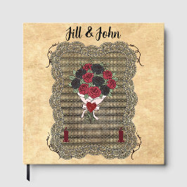Hochzeits-Spitzen-Gästebuch - Ledger in der Meiste Gästebuch