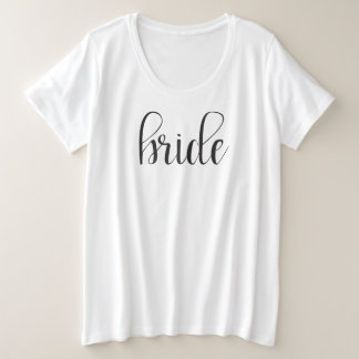 Hochzeits-T-Shirt des Braut-Shirt-| Bachelorette Große Größe T-Shirt