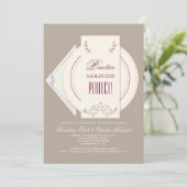 Hochzeits-Tabellen-Proben-Abendessen-Einladung Einladung (Stehend Vorderseite)