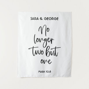 Hochzeits-Tapete 'Nicht mehr zwei, sondern eins' Wandteppich