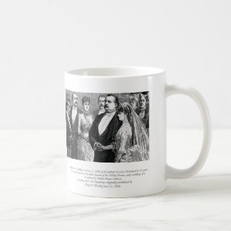 Hochzeits-Tasse Präsidenten-Grover Cleveland Kaffeetasse