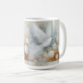 Hochzeits-Tauben-Blumen-Tasse Kaffeetasse (VorderseiteRechts)