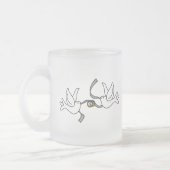 Hochzeits-Tauben mit Ringen Mattglastasse (Links)