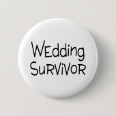 Hochzeits-Überlebender Button (Vorderseite)