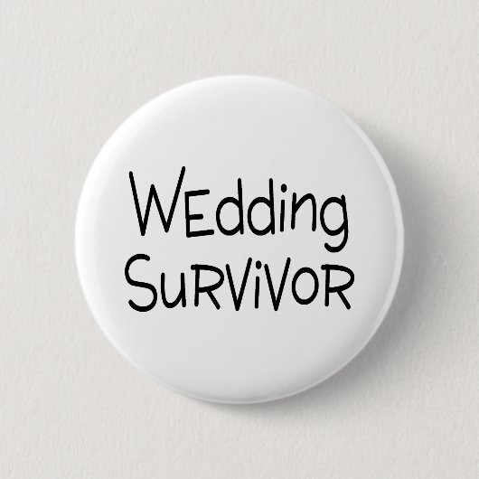 Hochzeits-Überlebender Button (Vorderseite)