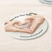 Hochzeits-Untersetzer - nehmen Sie nicht mein Runder Pappuntersetzer (Angewinkelt)