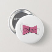 Hochzeits-Usher-Knopf Button (Vorne & Hinten)