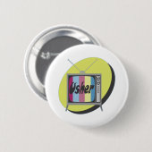 Hochzeits-Usher-Knopf Button (Vorne & Hinten)