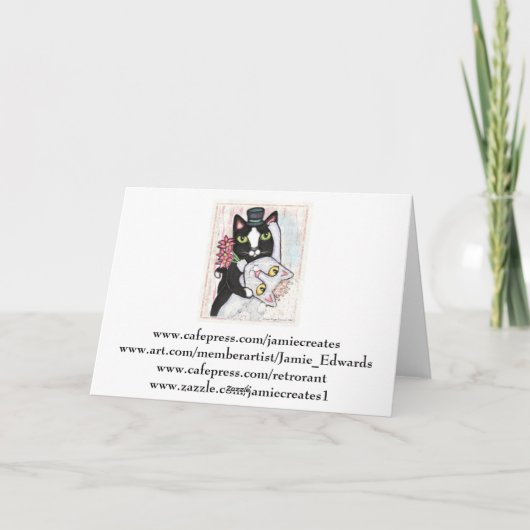 Hochzeits-Verlobungs-Gruß-Karte Dankeskarte (Rückseite)