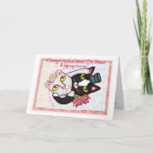 Hochzeits-Verlobungs-Gruß-Karte Dankeskarte (Vorderseite)