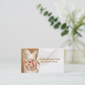 Hochzeits-Visitenkarte Visitenkarte (Stehend Vorderseite)