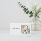 Hochzeits-Visitenkarte Visitenkarte (Stehend Vorderseite)