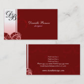 Hochzeits-Visitenkarte Visitenkarte (Vorne/Hinten)