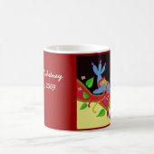 Hochzeits-Vogel-Glücks-Ukrainer-Volkskunst Kaffeetasse (Mittel)