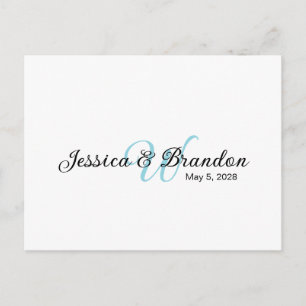 Hochzeits-Wasserflaschenetikett 016 Postkarte