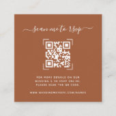 Hochzeits-Website | QR-Code-Scan-Foto  Begleitkarte (Vorderseite)