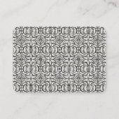 Hochzeits-Website UAWG rustikaler Visitenkarte (Rückseite)