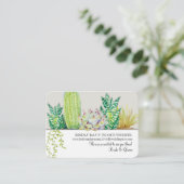 Hochzeits-Website UAWG rustikaler Visitenkarte (Stehend Vorderseite)