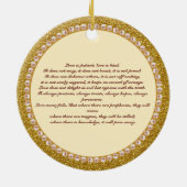 Hochzeits-Weihnachtsverzierung Keramik Ornament (Hinten)