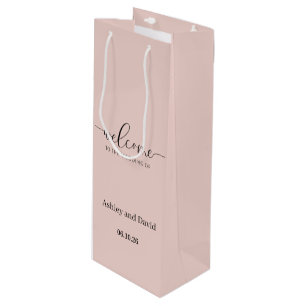 Hochzeits-Willkommensgeschenktasche Geschenktüte Für Weinflaschen