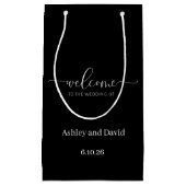 Hochzeits-Willkommensgeschenktasche Kleine Geschenktüte (Vorderseite)