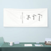 Hochzeits-Willkommensschild, Leinenstoff-Willkomme Banner (Messe)