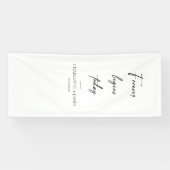 Hochzeits-Willkommensschild, Leinenstoff-Willkomme Banner (Horizontal)