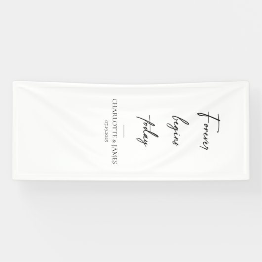 Hochzeits-Willkommensschild, Stoff-Willkommensschi Banner (Horizontal)